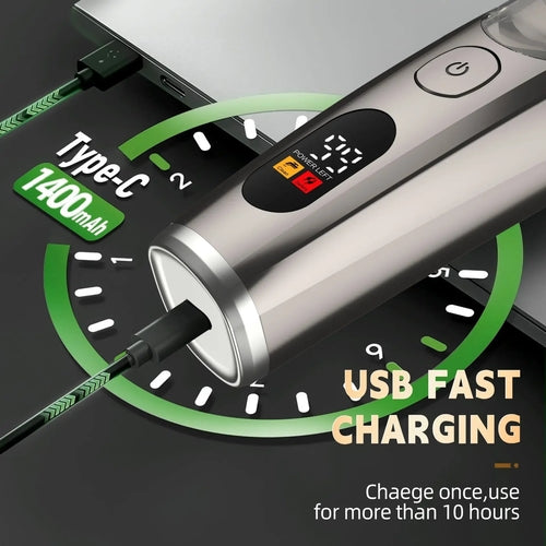 Vysávací zastrihávač fúzov pre mužov s nastaviteľnou dĺžkou a 2 hrebeňmi (1-20mm) - brada.sk